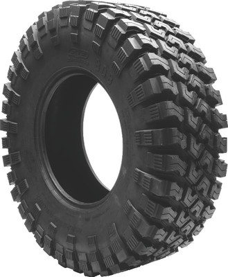 A high-resolution studio product photograph of a QuadBoss QBT808 Radial Utility UTV tire in size 30x10R15, set against a clean white background. Displayed at a front-three-quarter angle, the heavy-duty radial utility UTV tire features an aggressive non-directional tread pattern with deep center tread blocks, wide self-cleaning voids, and protective wraparound shoulder lugs for all-terrain traction. Constructed with an 8-ply rated radial carcass, the durable black rubber casing displays crisp embossed sidewall text including "QUADBOSS", "QBT808", and "30x10R15".