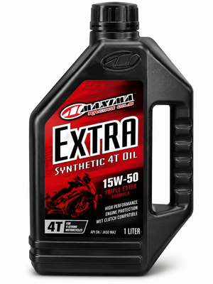 MAXIMA Extra 15W-50 full synthetic 4T motorcycle engine oil 1L bottle SKU 32901