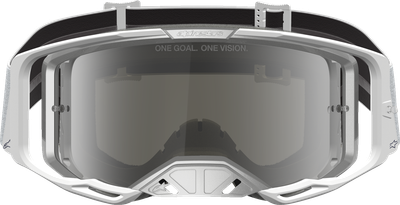 ALPINESTARS GOGGLES Vision 8 Goggle - Amber - White/Silver - Silver Mirror Lens 5101427-2096