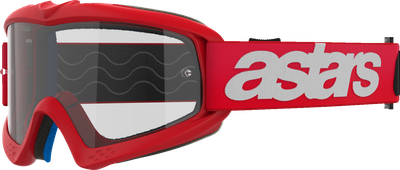 ALPINESTARS GOGGLES Youth Vision Goggle - Blaze - Red - Clear Lens 5140325-3067
