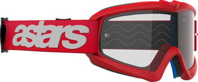 ALPINESTARS GOGGLES Youth Vision Goggle - Blaze - Red - Clear Lens 5140325-3067