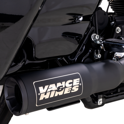VANCE & HINES 2-into-1 High Output PCX™ Exhaust System - Black - Touring 47321-22