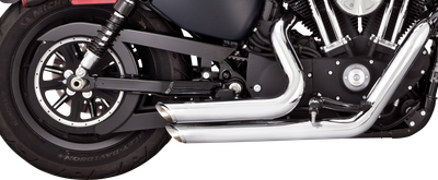 Vance & Hines Shortshots Staggered 2-into-2 exhaust system 17329 in Chrome, view 4