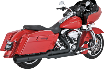 Vance & Hines Pro Pipe Black 47361 exhaust installed on Harley-Davidson Touring motorcycle