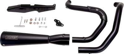 VANCE & HINES Upsweep 2-into-1 Exhaust System - Stainless Steel - Black 47627