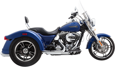 VANCE & HINES Twin Slash Slip-On Mufflers - Chrome - Freewheeler 16798