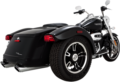 Vance & Hines Twin Slash Round slip-on mufflers 16796 in Chrome