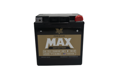 Twin Power GYZ-32HL Premium MAX AGM motorcycle battery 500 CCA replacing H-D 66010-97A