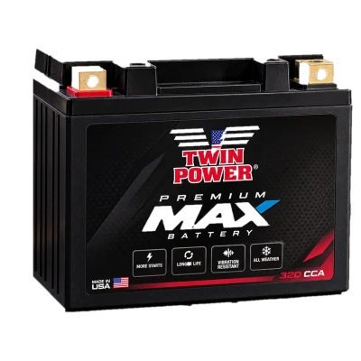 Twin Power GYZ-20HL Premium MAX AGM battery 320 CCA replacing H-D 65989-97A
