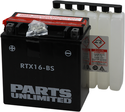PARTS UNLIMITED AGM Battery - YTX16-BS .8 L CTX16-BS