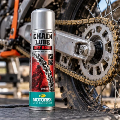 MOTOREX 622 Dirt Chain Lube Off Road 500ml used with motorcycle chain
