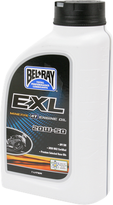 BEL-RAY EXL 4T Mineral Oil - 20W-50 - 1L 99100-B1LW