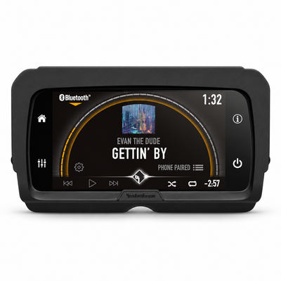Rockford Fosgate infotainment source unit and media receiver for 2014+ Harley-Davidson motorcycles
