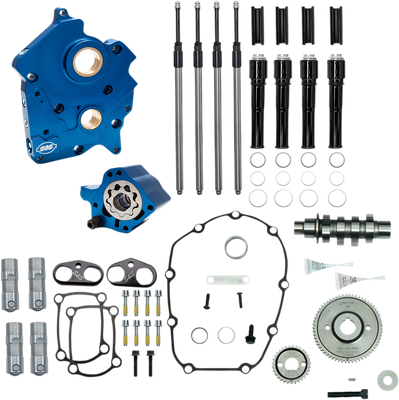 S&S CYCLE Cam Chest Kit with Plate - Gear Drive - Water Cooled - 475 Cam - Black Pushrods - M8 310-1010A