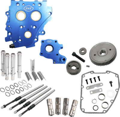 S&S CYCLE Cam Chest Kit without Cams - Gear Drive - Oil Cooled - Chrome Pushrods - Twin Cam 310-1269