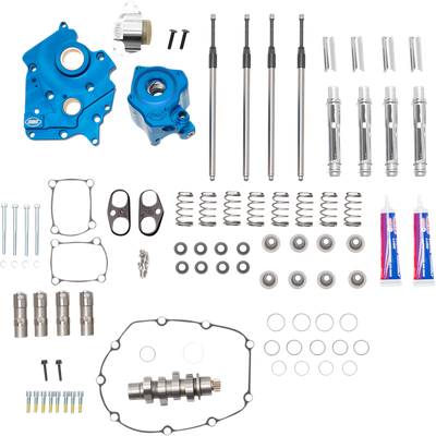 S&S CYCLE Cam Chest Kit - Water Cooled - Chain Drive - 540 Cam - Chrome Pushrod Tubes - M8 310-1116B