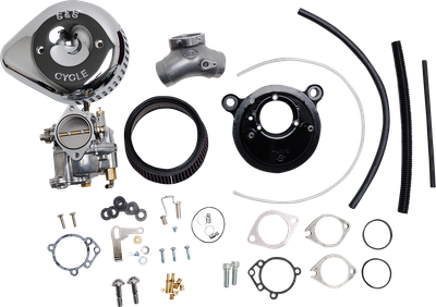 S&S CYCLE Super G Carburetor with Stealth Air Cleaner Kit - Chrome - Evolution Big Twin 110-0147
