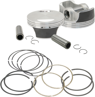 S&S CYCLE Piston Kit - For 106" Big Bore Kit - 3.927" - Standard 106-3690