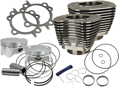 S&S CYCLE 4" Big Bore Bolt-In Sidewinder® Cylinder Kit - 100" - Black 910-0646