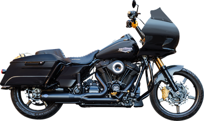 S&S CYCLE 2-into-1 Qualifier Exhaust System - 50-State - Black 550-1110