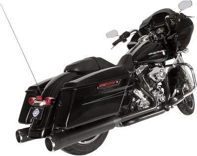 S&S CYCLE El Dorado Dual Exhaust System - Black - Black Thruster 550-0679B