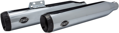 S&S CYCLE Grand National Slip-On Mufflers - Race - Chrome - M8 Softail 550-0738