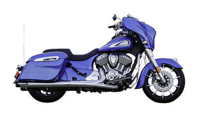 S&S CYCLE 4" Broadhead Slip-On Mufflers - Slash Cut - Chrome 550-1076