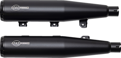 S&S CYCLE Grand National Slip-On Mufflers - Black - Race Only 4110-266-R