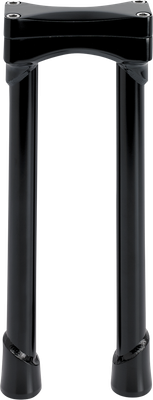 BILTWELL Murdock O/S Risers - 12" - Black 6413-201-12