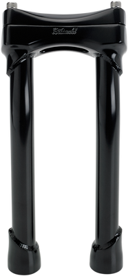 BILTWELL Murdock Handlebar Risers - Pullback - 10" - Black 6404-201-10