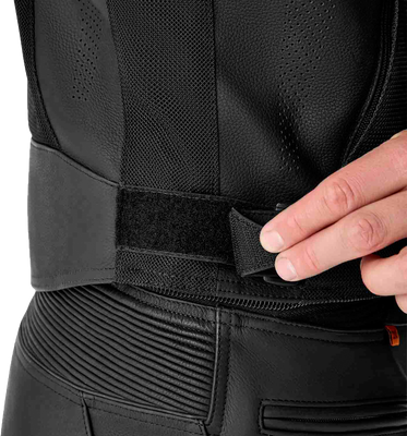 S1 D3o Mesh Leather Jacket Black Lg