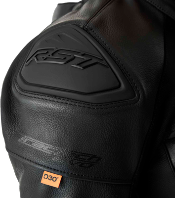 Tractech Evo D3o Jacket Black Leather 3x