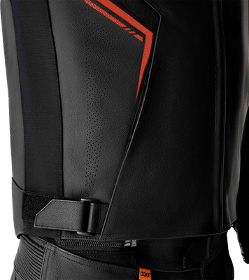 S1 D3o Leather Jacket Blk/Gry/Red Xl