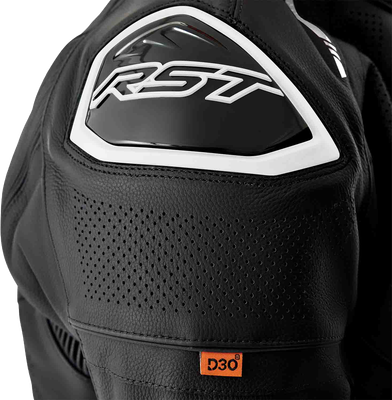 S1 D3o Leather Jacket Blk/Whi 2x