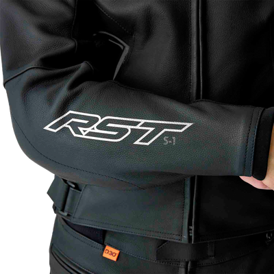 S1 D3o Leather Jacket Blk/Whi Md