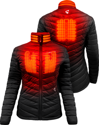 GERBING HEATED CLOTHING Women's 7V Khione Insulated Heated Puffer Jacket 2.0 - Small GER-KPJKT-7V-W-B-S