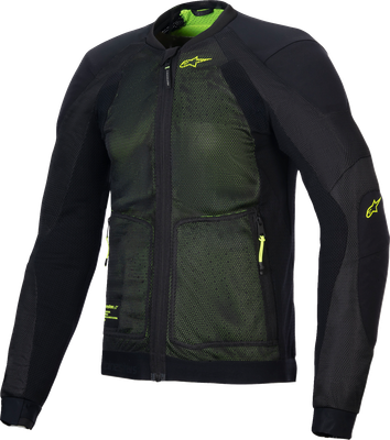 ALPINESTARS Troop-Air Jacket - Black/Fluo Yellow - Medium 3301225-168-M