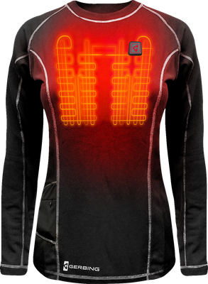GERBING HEATED CLOTHING Women's 7V Heated Base Layer Shirt - Large GER-BLS-7V-W-BLK-L