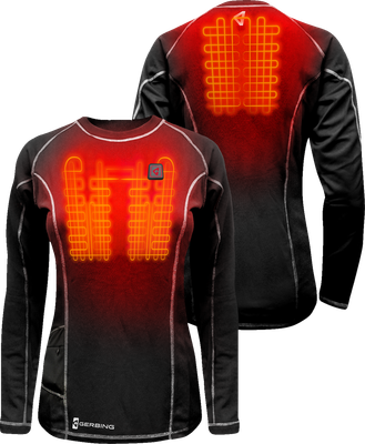 GERBING HEATED CLOTHING Women's 7V Heated Base Layer Shirt - Large GER-BLS-7V-W-BLK-L