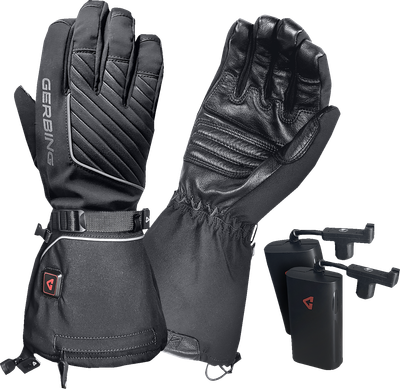 GERBING HEATED CLOTHING 7 V Atlas Ultra-Flex Battery Heated Gloves - Black - Small GER-AFGV-7V-M-S