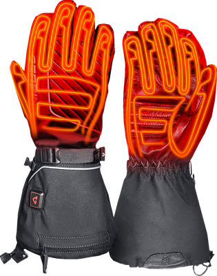 GERBING HEATED CLOTHING 7 V Atlas Ultra-Flex Battery Heated Gloves - Black - Small GER-AFGV-7V-M-S