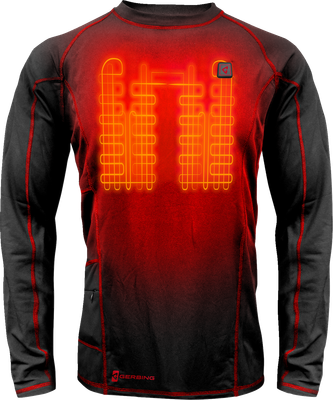 GERBING HEATED CLOTHING 7V Heated Base Layer Shirt - 2XL GER-BLS-7V-M-BLK-XXL