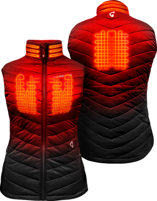 GERBING HEATED CLOTHING Women's 7V Khione Puffer Heated Vest 2.0 - Black - XL GER-KPVST-7V-W-B-XL