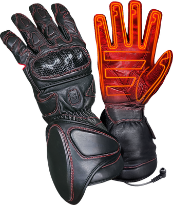 GERBING HEATED CLOTHING 12 V Extreme Hard Knuckle Heated Gloves - Black - 3XL GER-EXGL-12-B-3XL