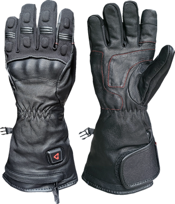 GERBING HEATED CLOTHING 7 V Hard Knuckle Battery Heated Gloves - Black - Medium GER-GVHK-7V-B-M