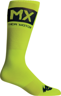 THOR MX Cool Socks - Acid/MIdnight Black - Size 10-13 3431-0666