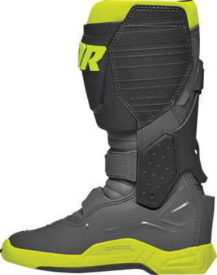 THOR Radial Boots - Gray/Fluorescent Yellow - US 15 / EU 51 3410-2753