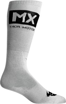 THOR Youth MX Cool Socks - Gray/Black - Size 1-6 3431-0664