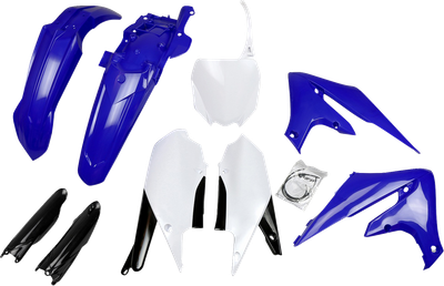 UFO Body Kit - Blue/Black/White OEM - Yamaha - YZ '18-'23 YAKIT321F@999