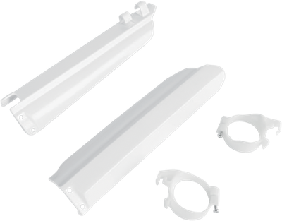 UFO Fork Tube Protectors - White YA03803#046
